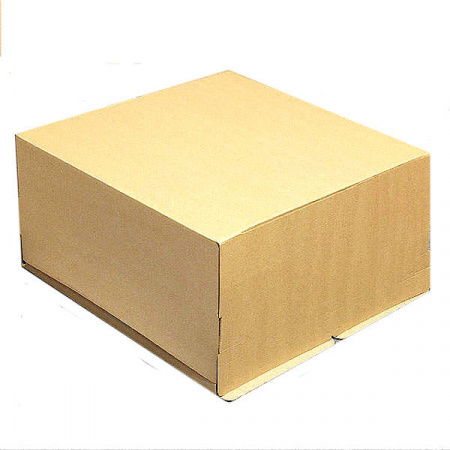 Коробка для торта 30*30*19 см Бурая (крафт) | упак 10-50 шт Коробка для торта 30*30*19 см Бурая (крафт) | упак 10-50 шт