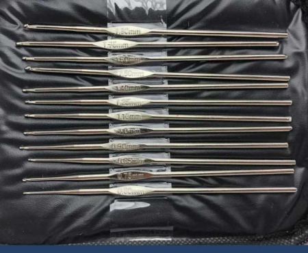 Вязальные крючки набор 22 шт, толщина 0.6 мм - 6.5 мм, Подарочный набор-органайзер Вязальные крючки набор 22 шт, толщина 0.6 мм - 6.5 мм, Подарочный набор-органайзер