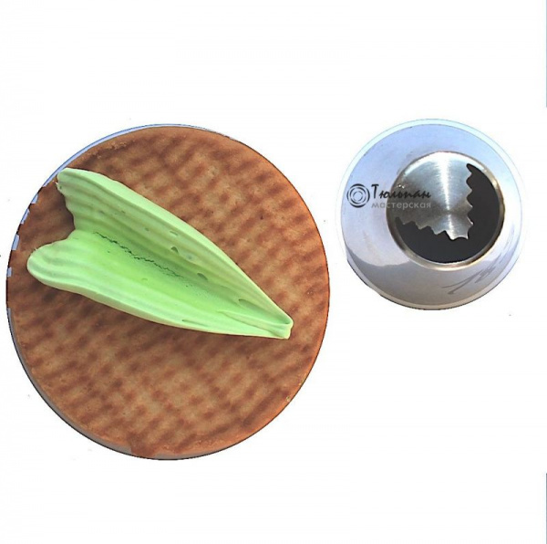 мини Насадка Листик Тюльпана B №189 | M размер (mini Russian Tulip''s Leaf B Nozzle #189 | M size | By Tulip Workshop)