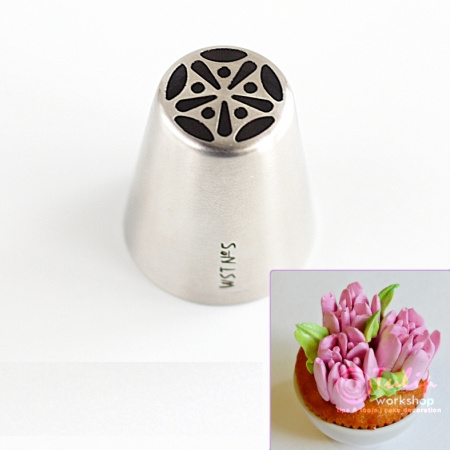 Набор 12 кондитерских насадок - тюльпан одним движением №№ 1,3,4,5,7,8,10,11,12,13,14,15 | L размер