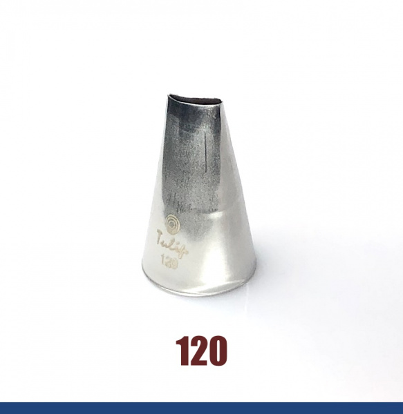 Кондитерская насадка 120 Tulip прорезь 12 мм, лепесток розы изогнутый