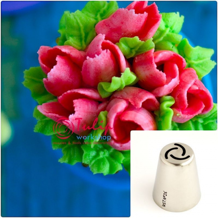 Набор 5 кондитерских насадок - Цветы №№ 24,25,26,27,28 | L размер