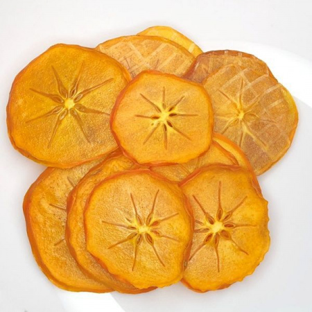 Хурма сушеная колечками фруктовые чипсы (слайсы) от 30 г.