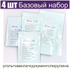 Базовый набор натуральных пищевых красителей 4 шт•50 г (Свекла, Куркумин, Уголь, Спирулина)