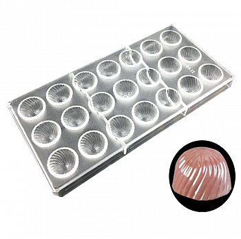 Поликарбонатная форма для шоколада 275*135*24 мм | Купол мод.2140 (эконом)