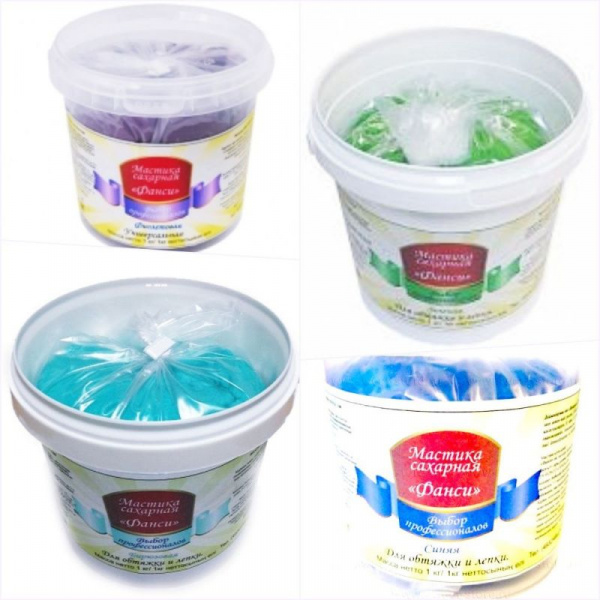 Сахарная Мастика Цветная 1 кг универсальная (Bliss) Сахарная Мастика Цветная 1 кг универсальная (Bliss)