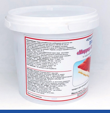 Кондитерский гель Клубничный 1 кг