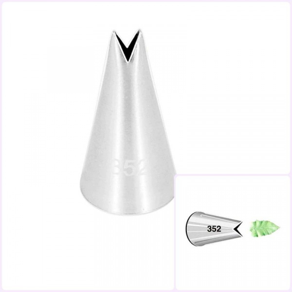 Кондитерская насадка листик розы №349-352 | Эконом