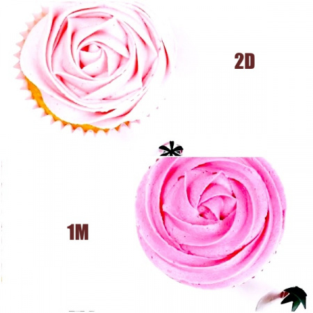 Кондитерская насадка 2D (852) Tulip™ закрытая звезда, 6 лучей, Ø 4-14 мм, Korea