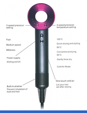 Фен для волос профессиональный Super Hair Dryer XH-601 Фен для волос профессиональный Super Hair Dryer XH-601