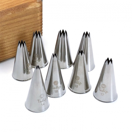 Кондитерская насадка открытая звезда №17 Tulip™ мини размер (diam. 4.2 mm; 6 лучей)