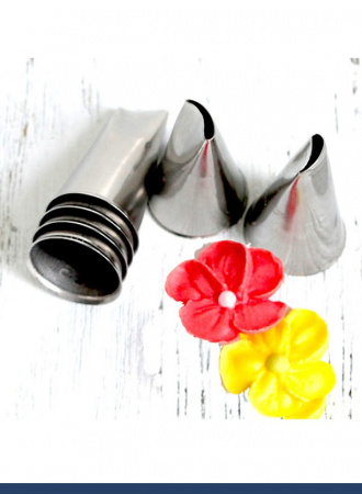 Кондитерская насадка 161 Tulip, Корея, прорезь 9 мм лепесток изогнутый левый