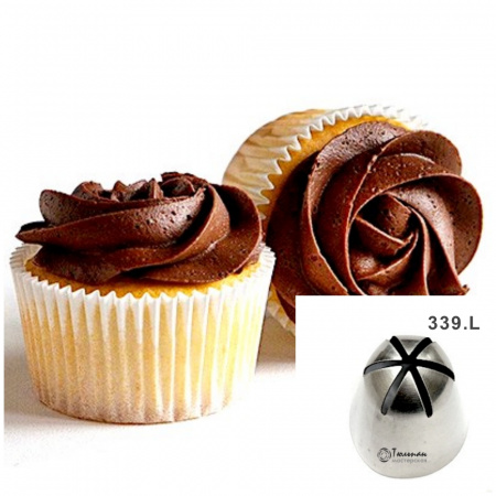 Насадка закрытая звезда №139, 339, 539 (239) | Роза Джаз (6 лучей) - Standard closed star tip #139, 339, 239 (539) | Rose Jazz | by Tulip Workshop