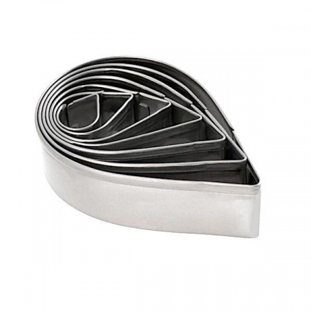 Вырубка стальная Лепестки Розы размер 2-10•2 см | набор 10 шт