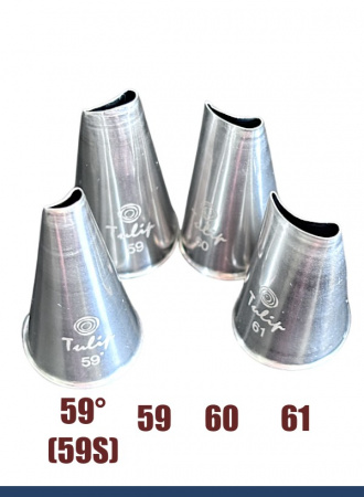 Кондитерская насадка 161 Tulip, Корея, прорезь 9 мм лепесток изогнутый левый